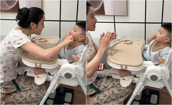 Vợ đại gia của Quang Hải amp;#34;bắn liên thanhamp;#34; dạy con hút hơn 6 triệu lượt xem, mẹ bỉm tràn vào bình luận thắc mắc - 6