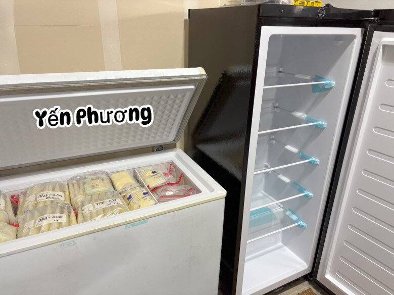 Vợ kém 17 tuổi của Lam Trường sinh con lần 2, hút sữa đến gầy rộc người, chồng phải mua thêm tủ lạnh trữ sữa - 2