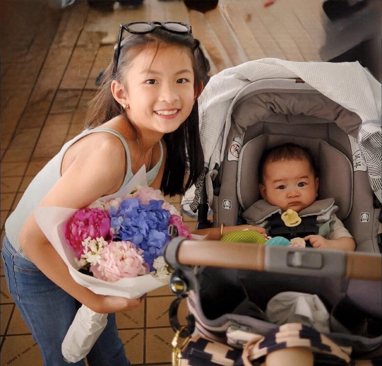 2 con của hot mom Yến Phương và chồng ca sĩ Lam trường.