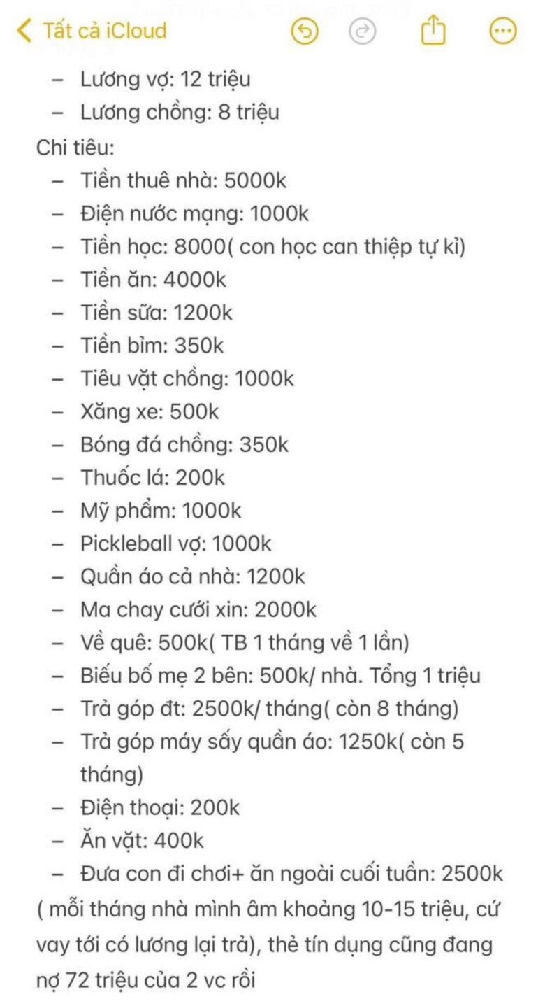 Xôn xao cặp vợ chồng thu nhập 20 triệu/tháng có con tự kỷ vẫn thoải mái chơi pickleball, trả góp điện thoại, ăn hàng - 2