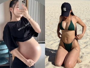 Vợ Đặng Văn Lâm giảm hơn 11 kg trong 22 ngày sau khi sinh con, diện bikini khoe body nóng bỏng