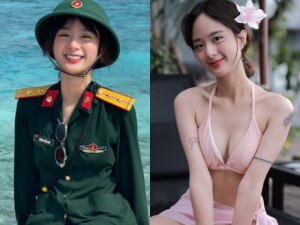 Hot girl quân nhân xinh như thiên thần, từng hát bè cho ca sĩ Phương Thanh, chuộng mặc gợi cảm khoe dáng chữ S