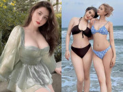 Đẹp - Hotgirl 2K2 lai Mỹ - Việt là bạn thân Xoài Non, làm mẹ vẫn mê mặc hở khoe dáng trái lê gợi cảm