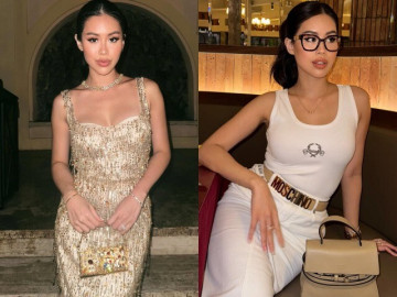 Gu thời trang đắt xắt ra miếng của Tiên Nguyễn - em chồng Hà Tăng: Phủ đồ hiệu nhưng vẫn tao nhã, chuẩn rich kid châu Á