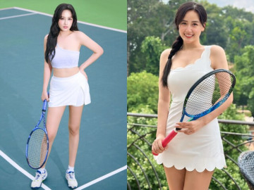 Phối đồ ra sân tennis đẹp như Mai Phương Thuý: Trung thành với chân váy ngắn - bí quyết “hack dáng” nàng nấm lùn cũng áp dụng được