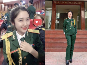 Hot girl quân nhân xinh như búp bê sống, bị nhầm là gái Hàn sở hữu vòng eo con kiến bé xíu