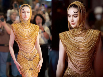 Ma nữ đẹp nhất Thái Lan Mai Davika hoá nữ thần khi đổ bộ thảm đỏ, visual sắc lẹm khó tìm được người thay thế