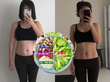 Cô gái giảm 5cm mỡ bụng nhờ ăn tối theo “quy tắc bàn tay”, chỉ 2 tuần đã thấy hiệu quả rõ rệt