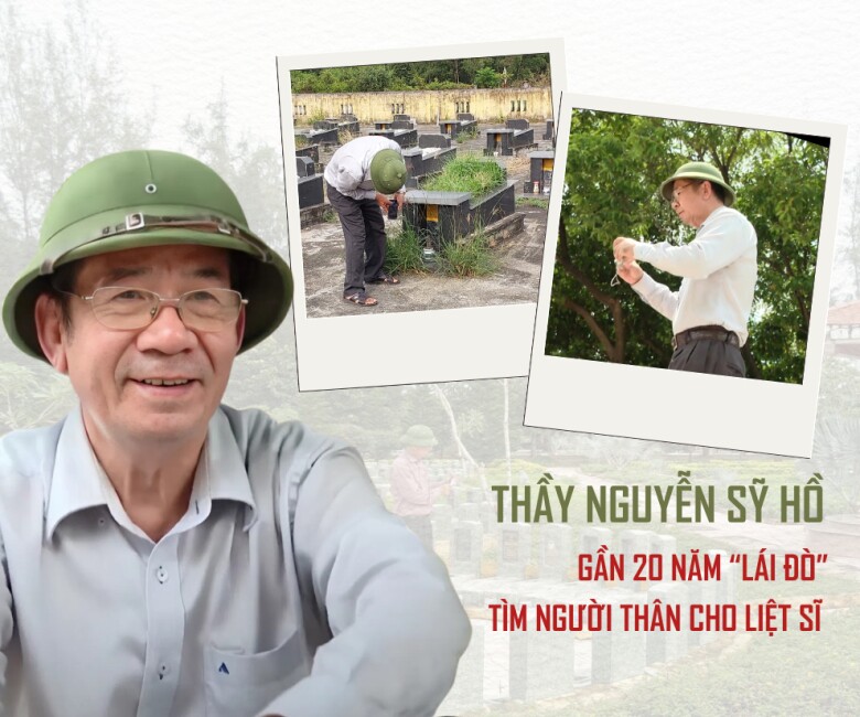 Gặp thầy giáo về hưu gần 20 năm cặm cụi ở nghĩa trang, chụp hơn 800.000 bức ảnh, hỗ trợ tìm người thân cho liệt sĩ - 1