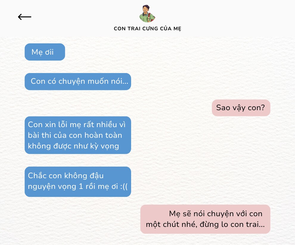 Tin nhắn của con khiến mẹ nghẹn ngào sau kỳ thi THPT, chuyên gia đưa lời khuyên: “Hãy cho con trải nghiệm nỗi đau...” - 1