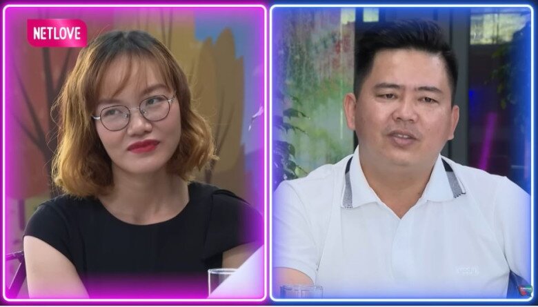 Anh Trung và chị Trang trong chương trình Hẹn Ăn Trưa.