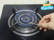 Nhà đẹp - Trên bếp gas có một “cơ quan nhỏ”, dùng tăm khều nhẹ là tiết kiệm được vài trăm tiền gas mỗi năm