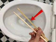 Nhà đẹp - Tại sao nên đặt một đôi đũa trong bồn cầu? Đây là lý do