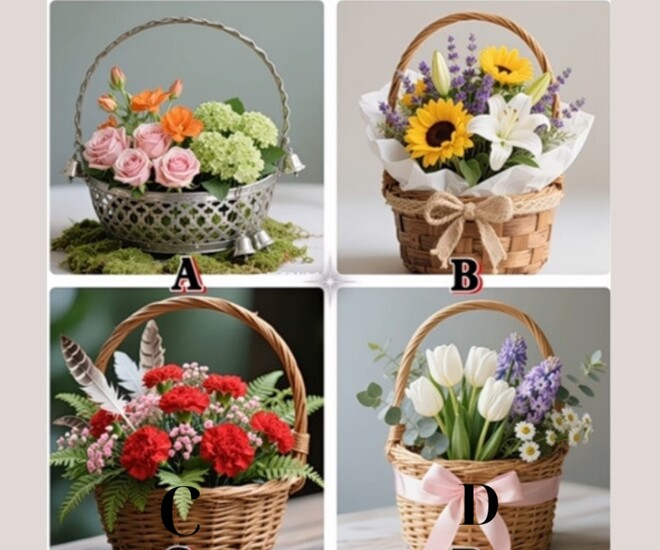 Trắc nghiệm: Chọn một lẵng hoa để kiểm tra xem hôn nhân khi về già của bạn có hạnh phúc không - 1