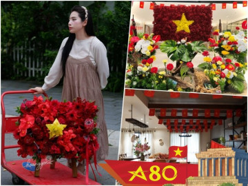 Hội mẹ đảm mạnh tay chi tiền triệu dựng "góc yêu nước" dịp 2/9, biến nhà thành không gian ngập tràn sắc cờ hoa