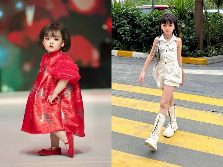 Bé Cherry An Nhiên theo công việc người mẫu nhí từ năm 2 tuổi.