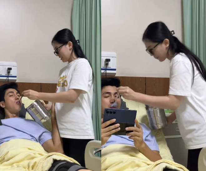 Á hậu Phương Nga vướng tin đồn mang bầu vì để lộ bụng lùm lùm.