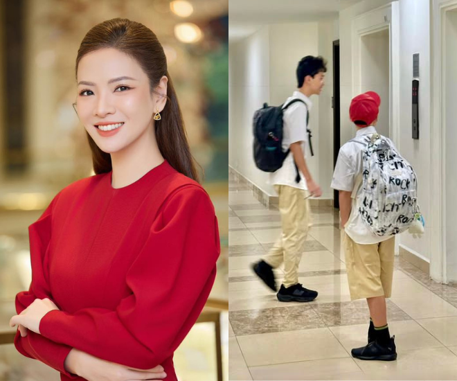 Đan Lê hạnh phúc khi được làm mẹ lần nữa.