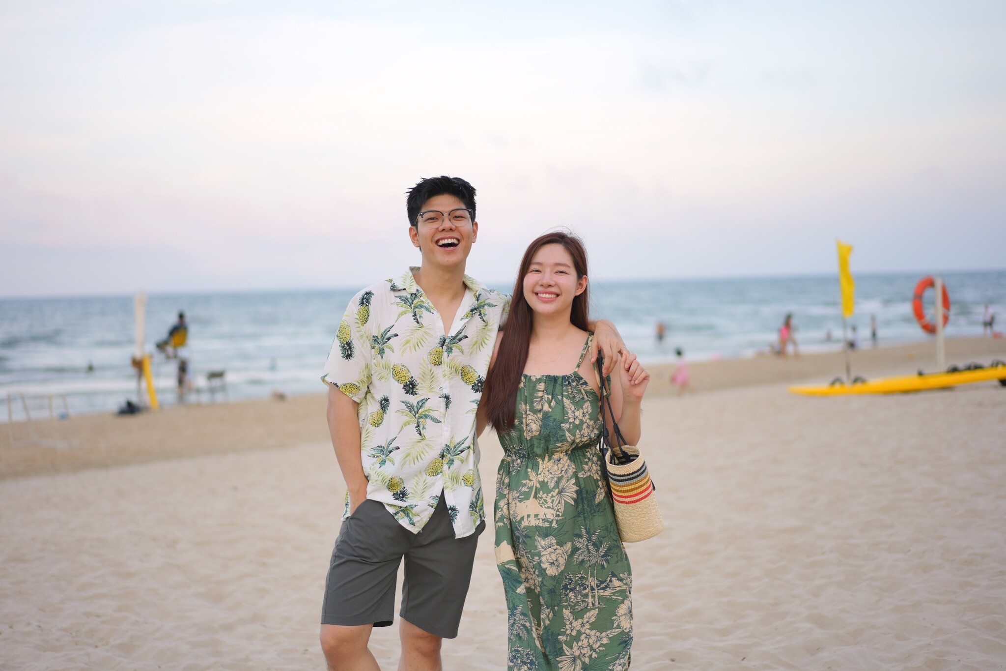 BTV Hương Giang và chồng - BTV Mạnh Cường được nhiều người biết đến là chủ kênh TikTok Gia đình truyền hình.