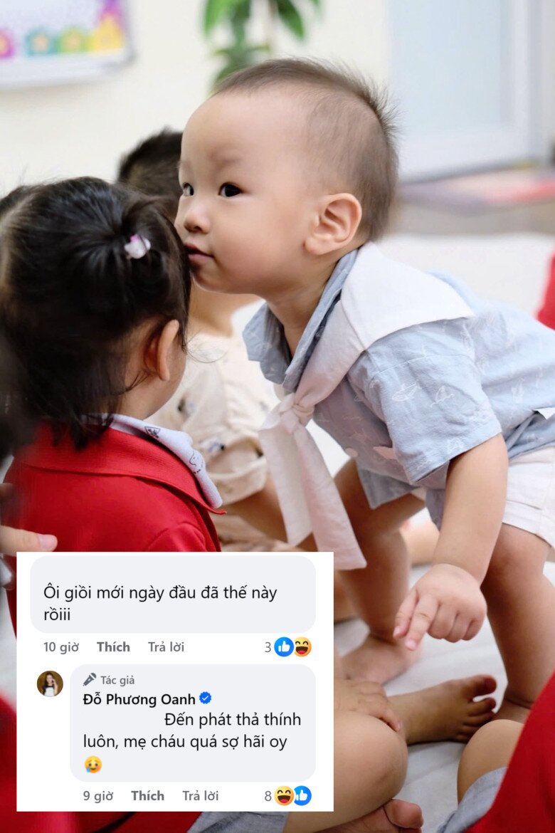 Cảnh nhập học mẫu giáo của cặp song sinh đình đám nhà phương oanh - shark bình đi hoành tráng về mắt sưng - 3