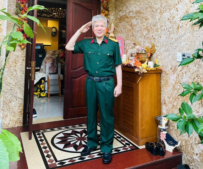 Chồng bác sĩ của nsnd thanh lam diện quân phục khoe hàm thượng úy hiếm hoi nhắc đến bố vợ là nhạc sĩ thuận yến - 2