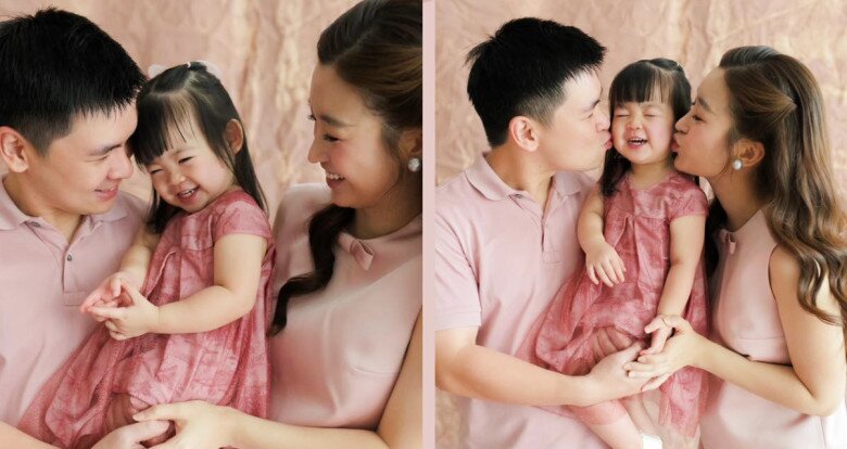 Con gái Đỗ Mỹ Linh có nhiều biểu cảm đốn tim người xem.