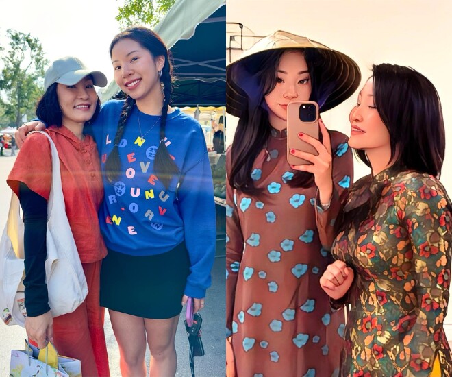 Hồng Đào chúc mừng sinh nhật con gái bằng hình ảnh hoạt hình 2D.