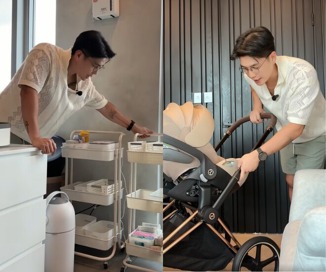 Chồng Ngô Thanh Vân đã bán 1 chiếc xe để sắm sửa đồ cho con.