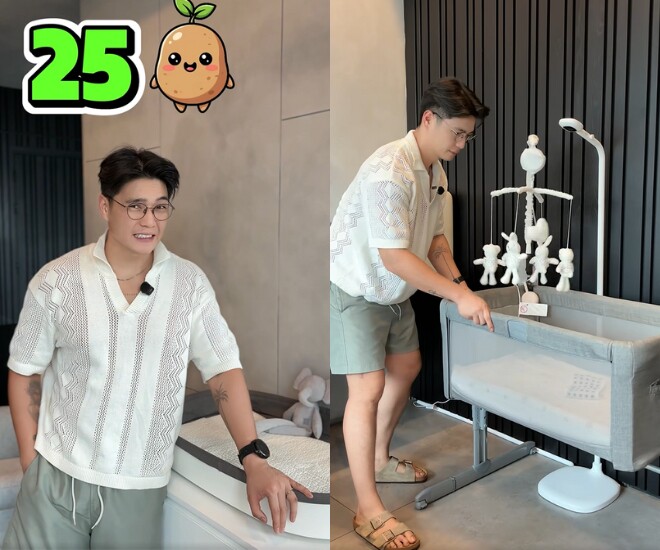 Huy Trần chi hơn 100 triệu đồng để mua sắm đồ dùng cho con gái sắp chào đời.