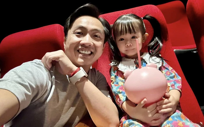 Ông xã Đàm Thu Trang gọi ái nữ là bình rượu mơ.