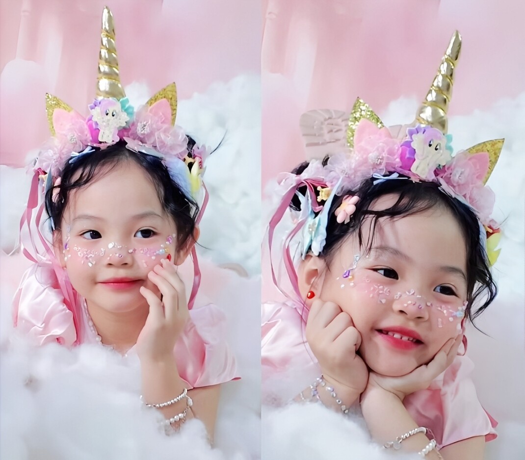 Càng lớn, Suchin càng xinh xắn giống mẹ nhiều hơn.