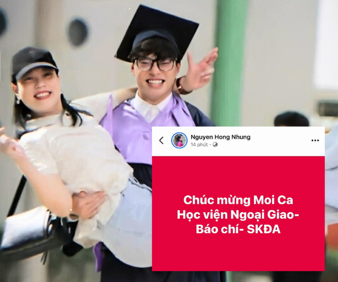 Bà xã Xuân Bắc thông báo con trai - Khánh Minh đỗ 3 trường đại học.