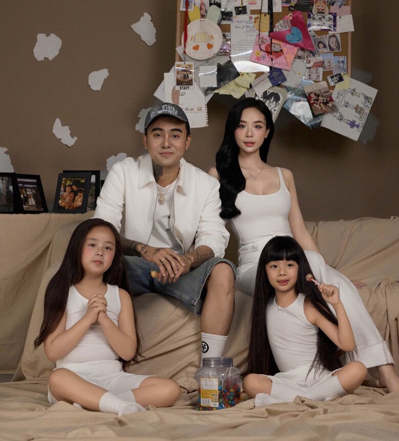2 con gái giúp Cindy Lư và Đạt G thêm gắn kết.