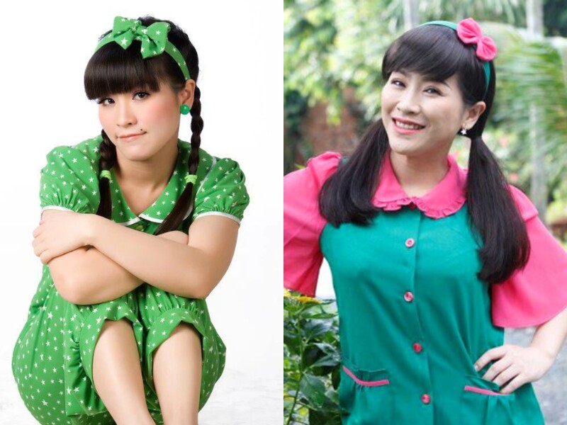 Kiều Linh tạo dấu ấn nhờ đóng các vai đào xấu, chuyên gây cười.
