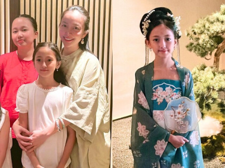 Con gái Linh Nga đi trại hè Trung Quốc cùng hai con Hà Kiều Anh