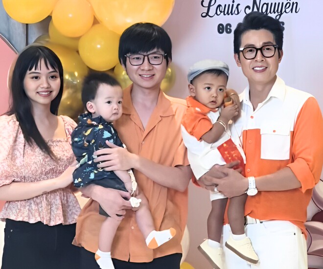 Ma Suri Gia Kỳ đưa theo vợ và con trai đến dự tiệc của gia đình Hòa Hiệp.