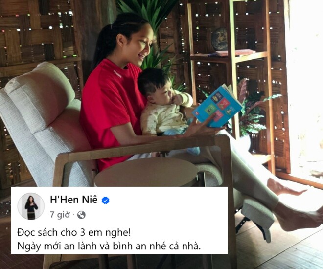Chia sẻ bài viết trên trang cá nhân, HHen Niê vướng nghi vấn mang song thai.