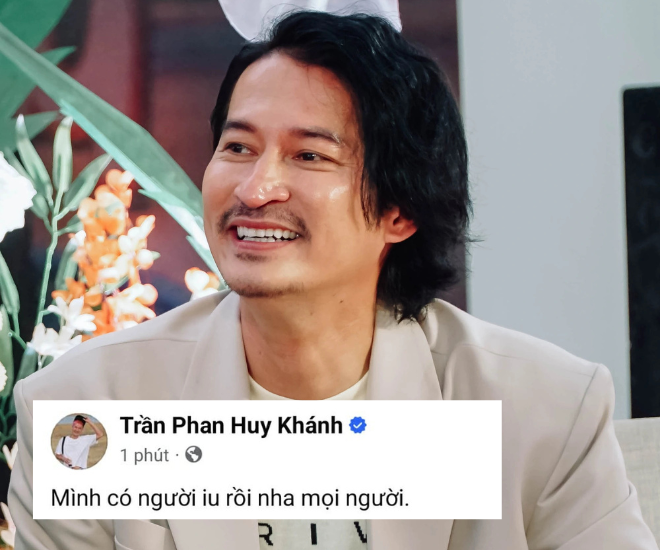 Diễn viên Huy Khánh bất ngờ công khai có người yêu.