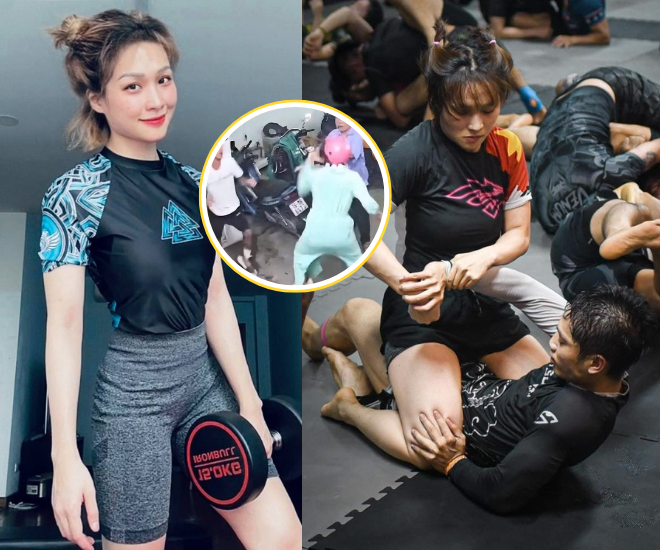 Cô gái trong video được xác nhận là thành viên của Vietnam Top Team, theo học bộ môn võ MMA.