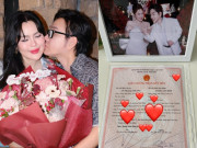 Giải trí - Phương Lê khoe giấy hôn thú với NSƯT Vũ Luân trước thềm sinh con thứ 4, vượt thị phi từ ngày lấy chồng
