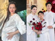Giải trí - Quỳnh Lương khoe bụng bầu to "vượt mặt" ở tháng thứ 8, thảnh thơi vì chồng thiếu gia lo hết tài chính