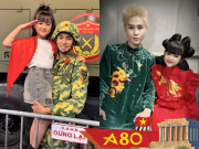 Con gái Tăng Duy Tân đi cổ vũ concert quốc gia, mắt to môi đỏ nổi bần bật trên tay chiến sĩ diễu binh A80
