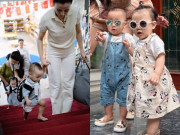 Giải trí - Cảnh nhập học mẫu giáo của cặp song sinh đình đám nhà Phương Oanh - Shark Bình: Đi hoành tráng, về mắt sưng