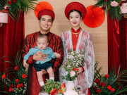Giải trí - Hồ Quang Hiếu bế con trai làm lễ vu quy với vợ kém 17 tuổi, mẹ chồng tự tay đeo vàng cho con dâu
