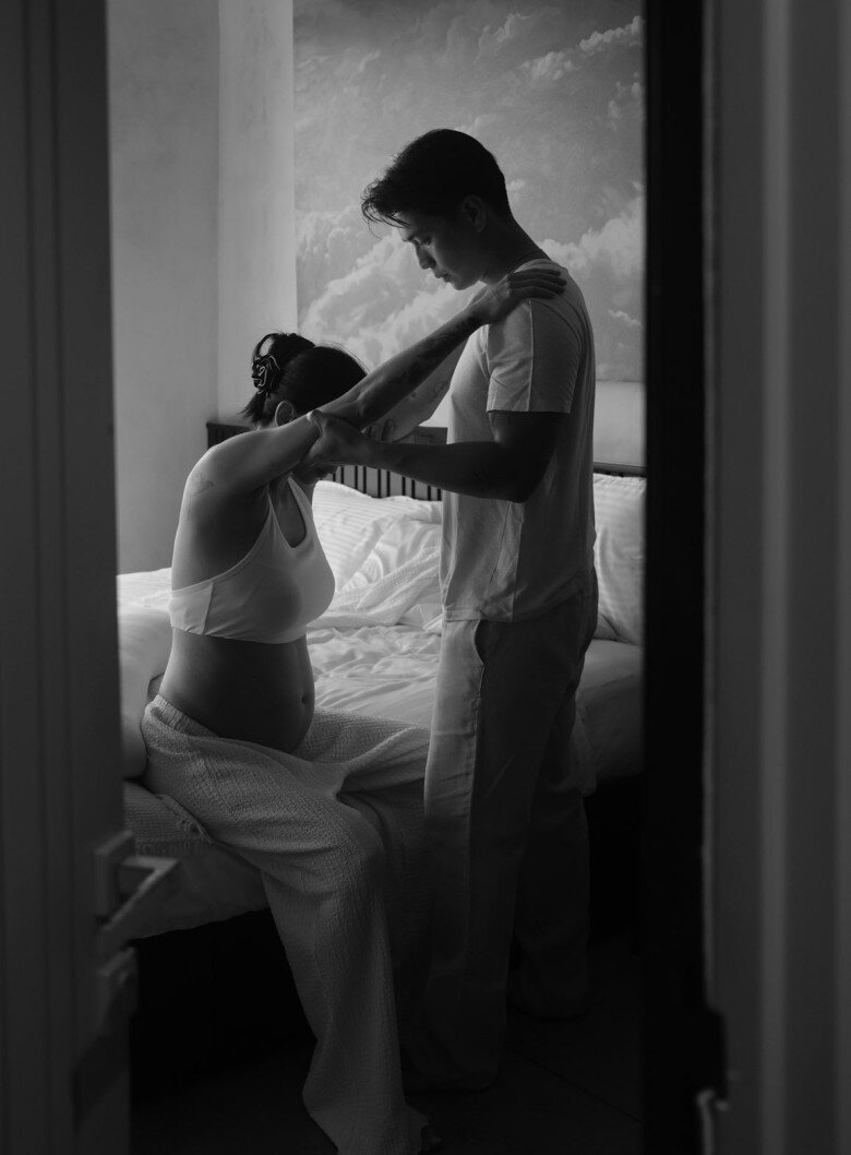 Ngô Thanh Vân thấy may mắn khi có chồng bên cạnh.
