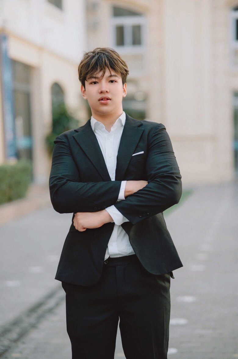 Phạm Duy, sinh năm 2007 là con thứ 2 của vợ chồng NSND Thu Quế.