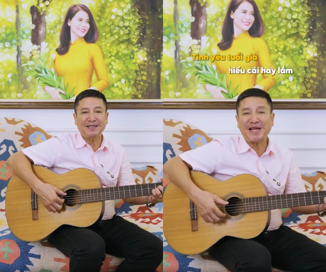 Chí Trung lên tiếng chia sẻ về tình yêu ở tuổi ngoài 60.