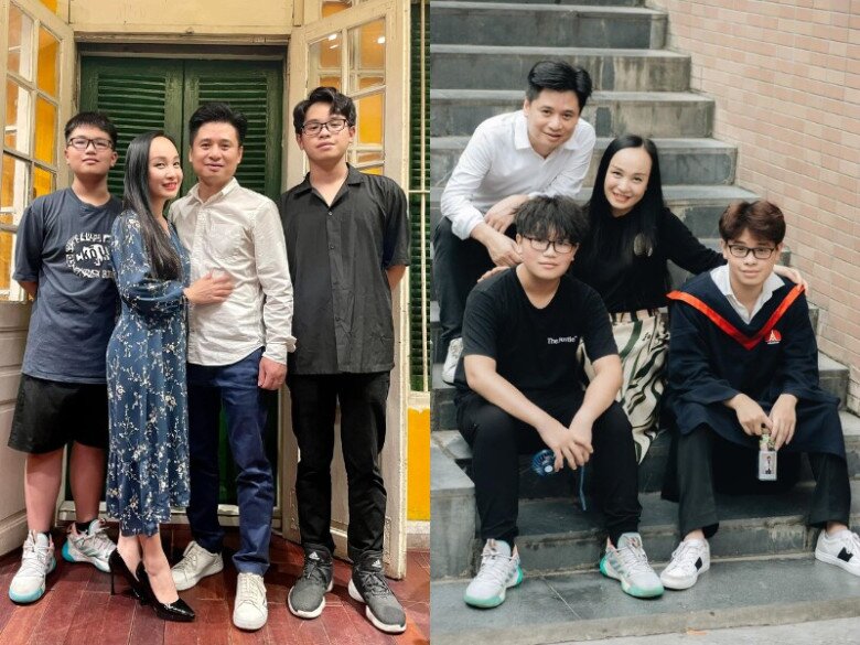 Nữ nsnd vừa nhậm chức giám đốc nhà hát chèo hà nội chồng cũng là giám đốc sinh 2 quý tử hưởng trọn gen bố mẹ - 8