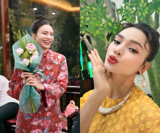 Nữ ca sĩ được khen ngợi xinh đẹp, nhuận sắc hơn từ ngày lấy chồng.