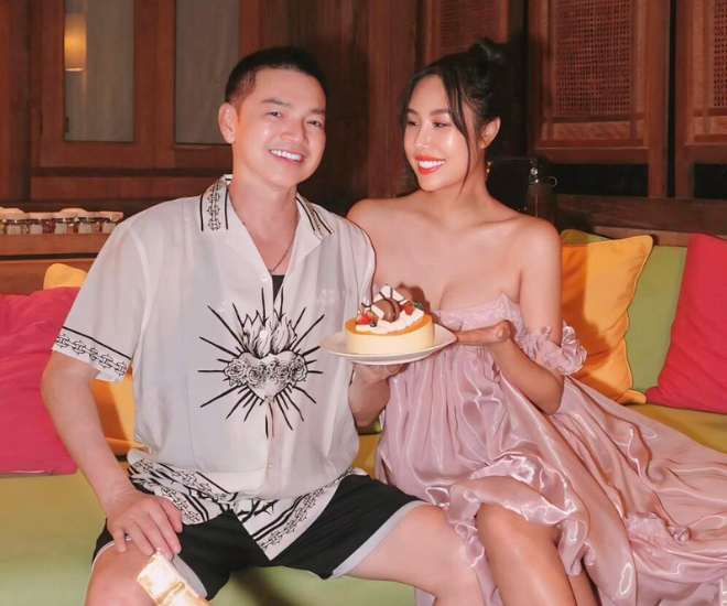 Quang Minh khoe ảnh tình tứ mừng sinh nhật Tăng Khánh Chi.